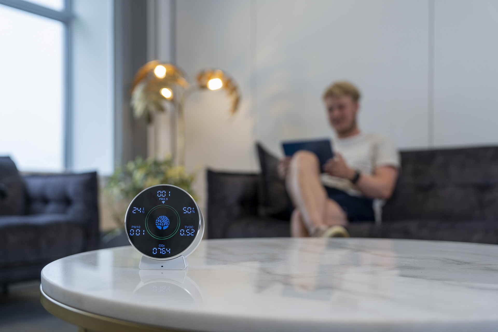 Le compteur « Smart Life CO2+ » d'Arizo mesure la qualité de l'air dans votre maison.